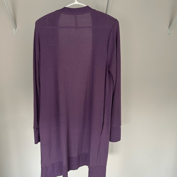Zenana Outfitters Purple Button-Down Cardigan - Picture 6 of 6